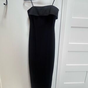 Elegant Black Strapless Dress Y2K